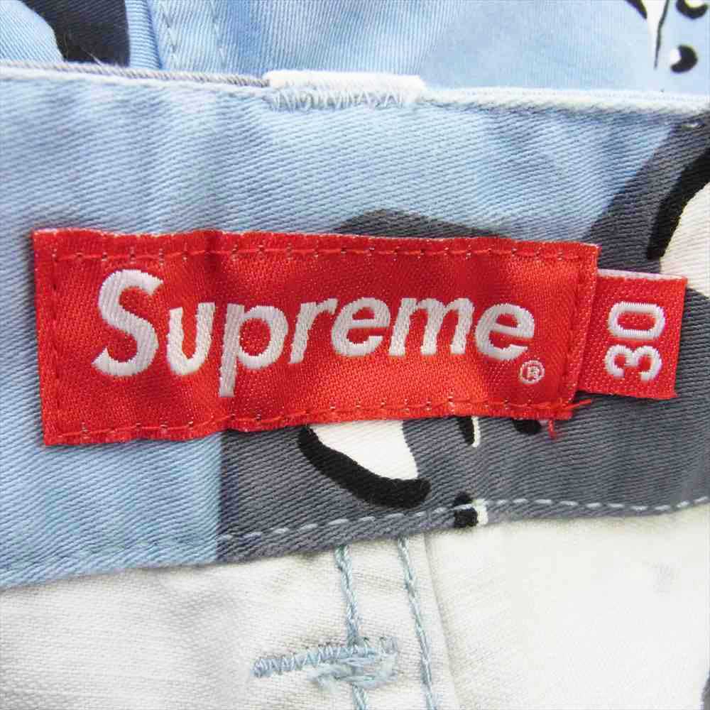Supreme シュプリーム 20SS Blue Chocolate Chip Cargo Short チョコチップカモ カーゴ ショーツ ハーフパンツ ライトブルー系 30【極上美品】【中古】