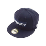 Supreme シュプリーム 20AW New Era World Famous Box Logo ニューエラ ワールドフェイマス ボックスロゴ キャップ  ネイビー系【極上美品】【中古】