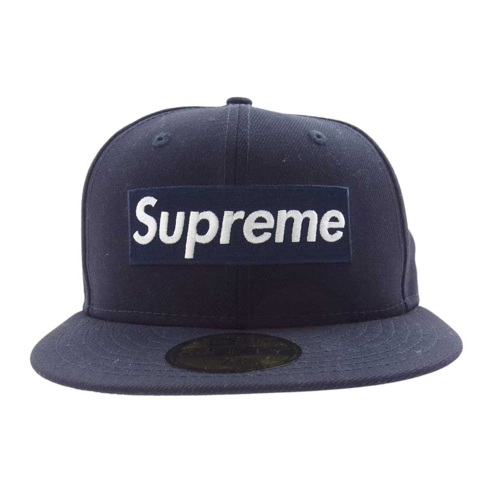 Supreme シュプリーム 20AW New Era World Famous Box Logo ニューエラ ワールドフェイマス ボックスロゴ キャップ  ネイビー系【極上美品】【中古】