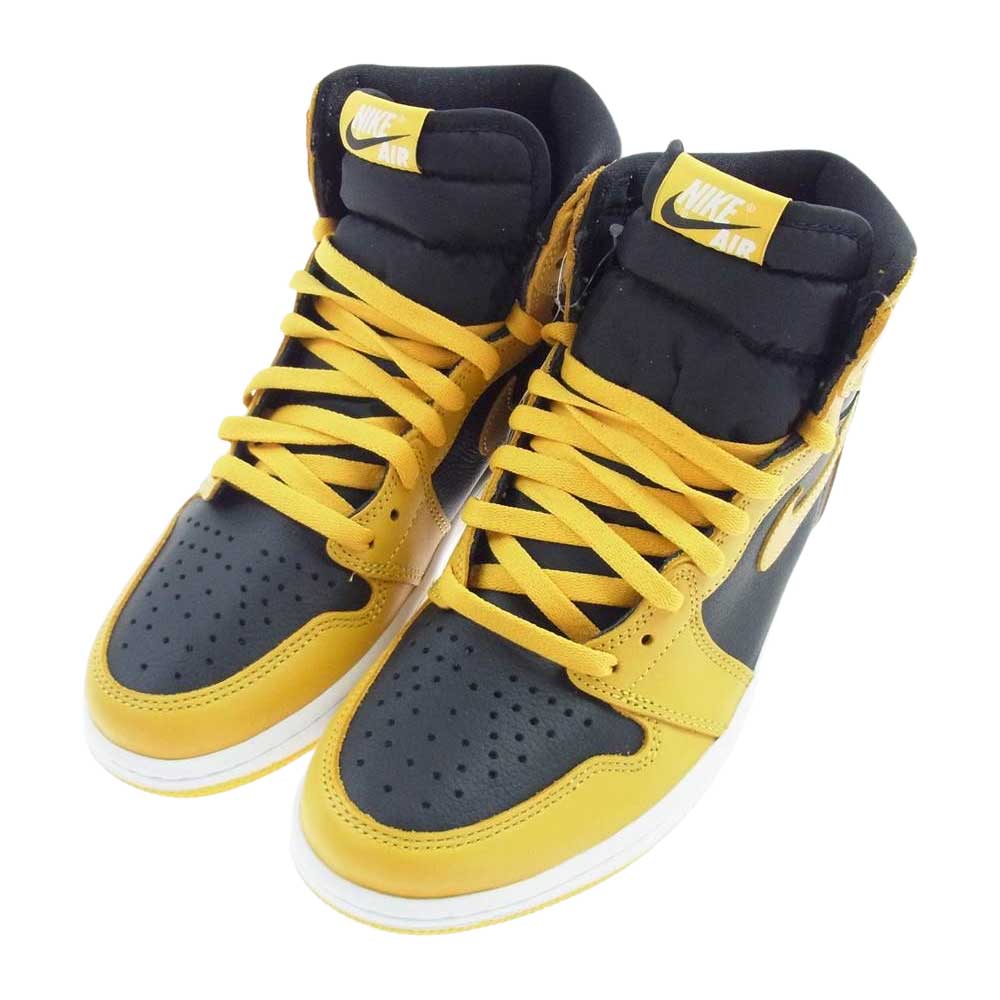 NIKE ナイキ 555088 701 AIR JORDAN 1 AJ1 RETRO HIGH OG POLLEN エアジョーダン レトロ ハイカット スニーカー ポレン イエロー系 26.5cm【新古品】【未使用】【中古】