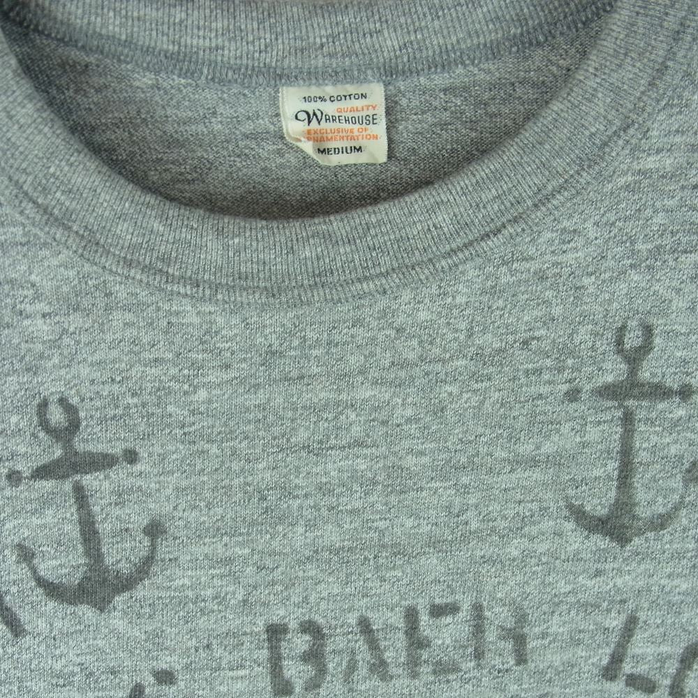 WAREHOUSE ウエアハウス ロング スリーブ 長袖 Tシャツ カットソー グレー系 M【中古】