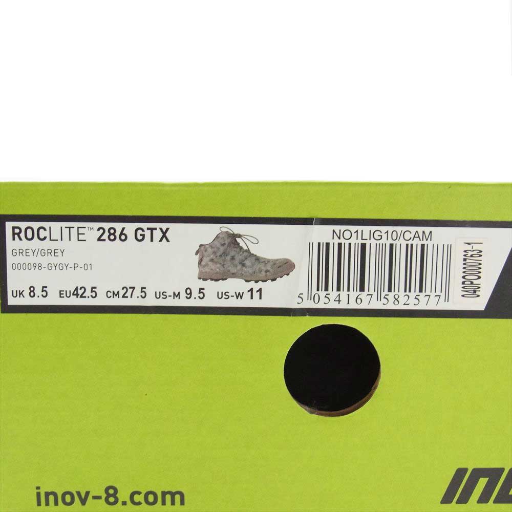 foot the coacher フットザコーチャー × inov8イノヴェイト URBANCAMO 0286 GORE-TEX スニーカー グレー系 27.5cm【中古】