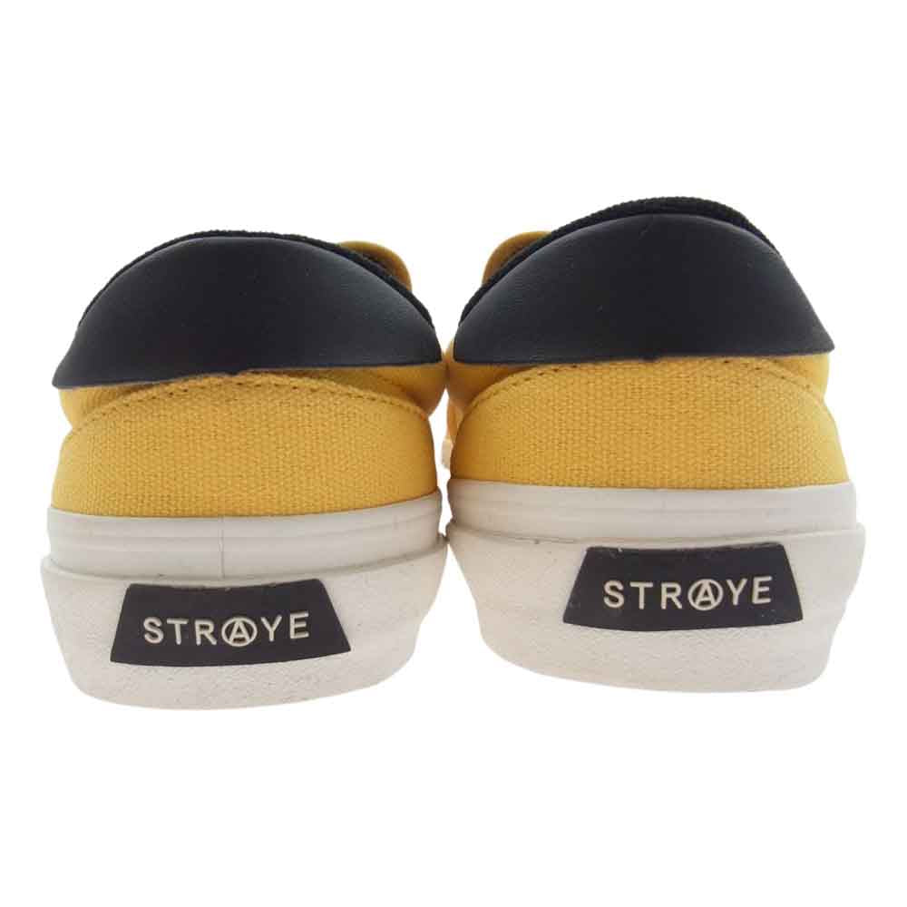 ストレイ VENTURA SMILE BUTTER CREAM スマイル スリッポン スニーカー イエロー系 25.5cm【中古】