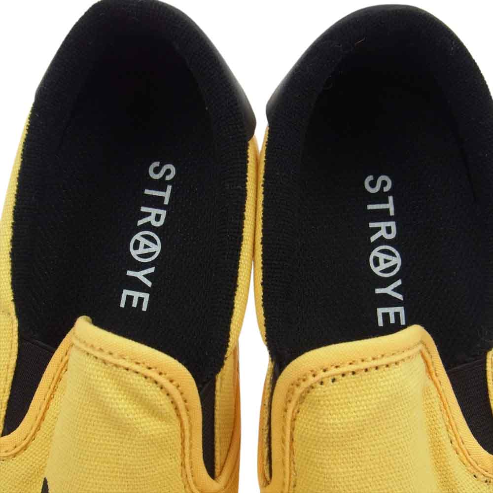 ストレイ VENTURA SMILE BUTTER CREAM スマイル スリッポン スニーカー イエロー系 25.5cm【中古】