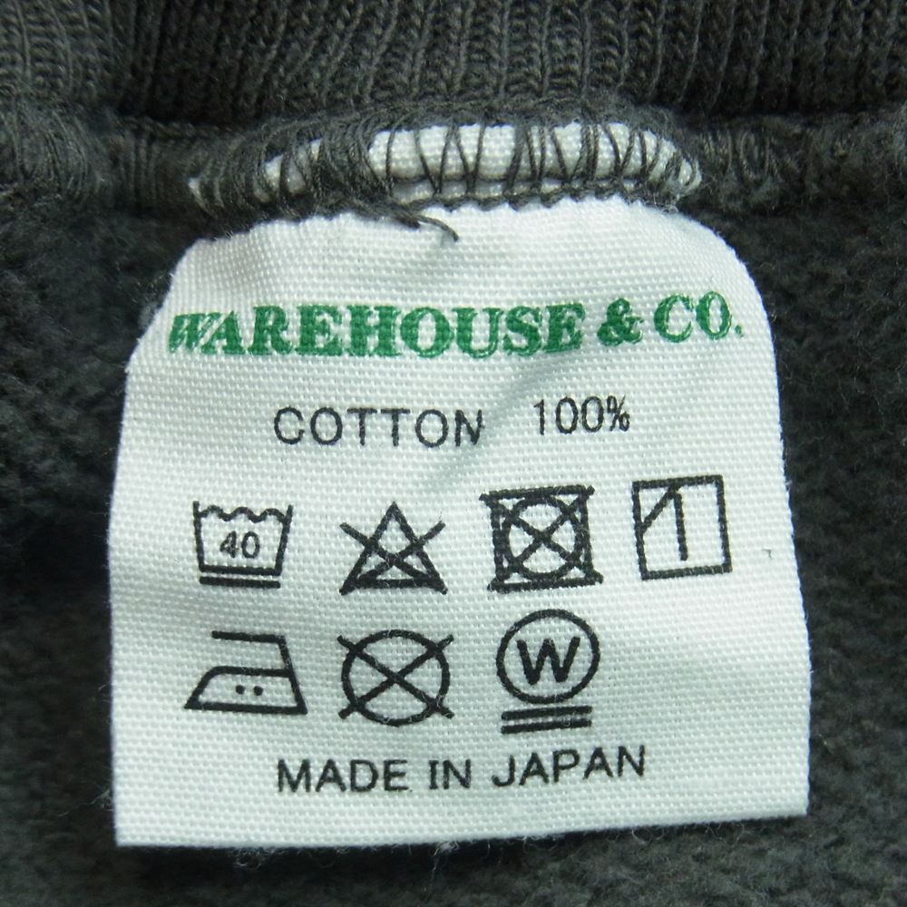 WAREHOUSE ウエアハウス 長袖 プリント スウェット パーカー 日本製 グレー系【中古】