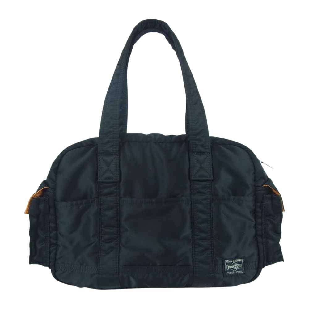 PORTER ポーター TANKER タンカー ハンド ボストン バッグ 日本製 ブラック系【中古】
