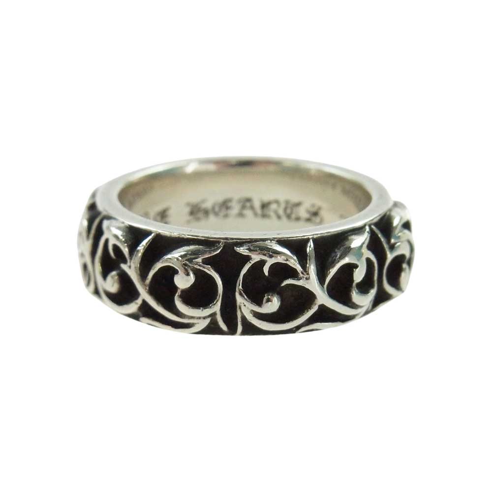 CHROME HEARTS クロムハーツ（原本無） ETRNITY VINE BAND エタニティ ヴァイン バンド リング シルバー系 21号【中古】