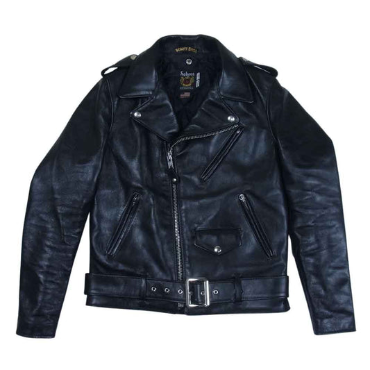 schott ショット 613UST ONESTAR TALL ワンスター トール ホースハイド ダブルライダース ジャケット ブラック系 36【美品】【中古】