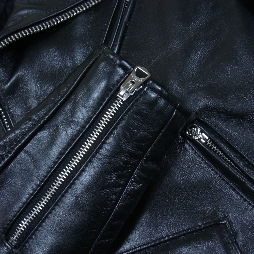 schott ショット 613UST ONESTAR TALL ワンスター トール ホースハイド ダブルライダース ジャケット ブラック系 36【美品】【中古】