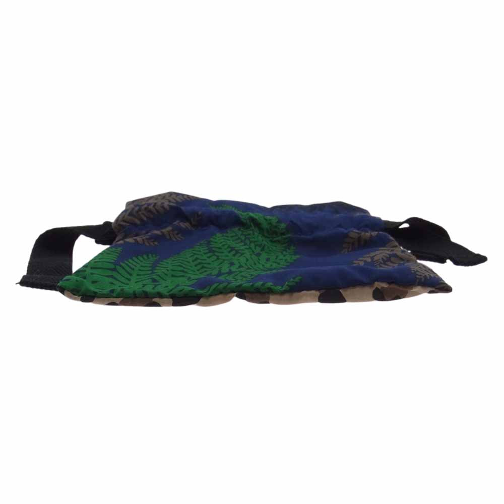 Sacai サカイ レオパード リボン ポーチ 小物入れ ライトブラウン系 ネイビー系【中古】