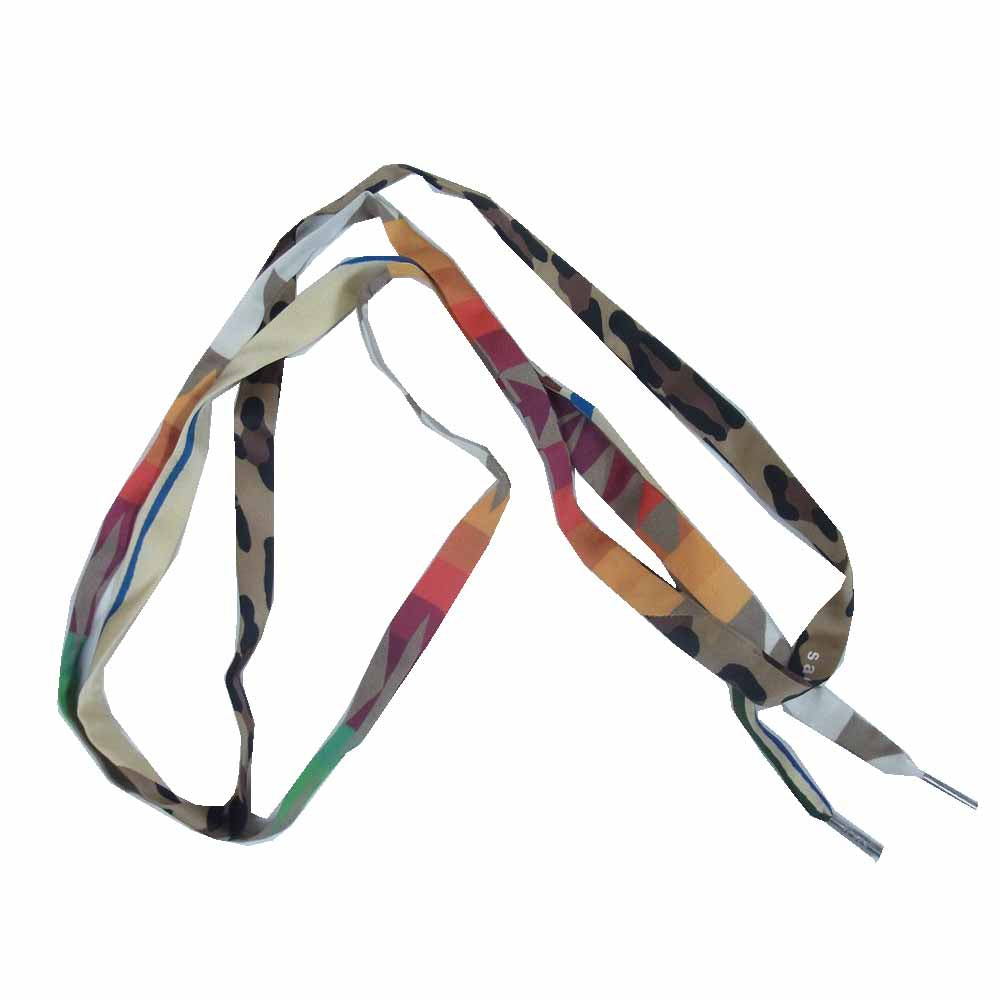 Sacai サカイ ロゴプリント シューレース モチーフ ベルト マルチカラー系【中古】