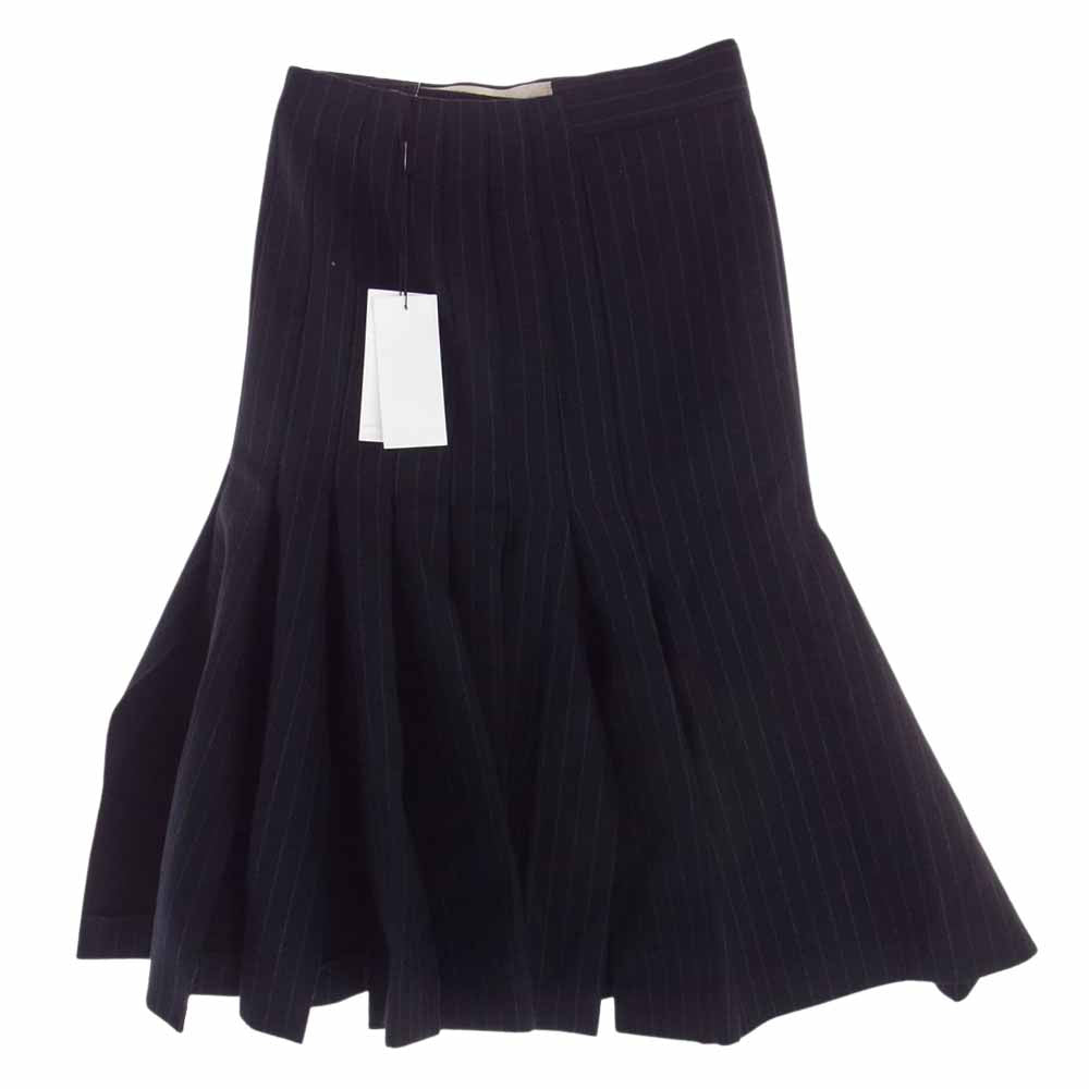 Sacai サカイ 22AW 22-06331 Chalk Stripe Skirt チョークストライプ ウール スカート ブラック系 2【中古】