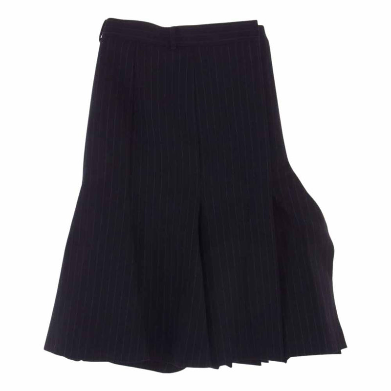 Sacai サカイ 22AW 22-06331 Chalk Stripe Skirt チョークストライプ ウール スカート ブラック系 2【中古】