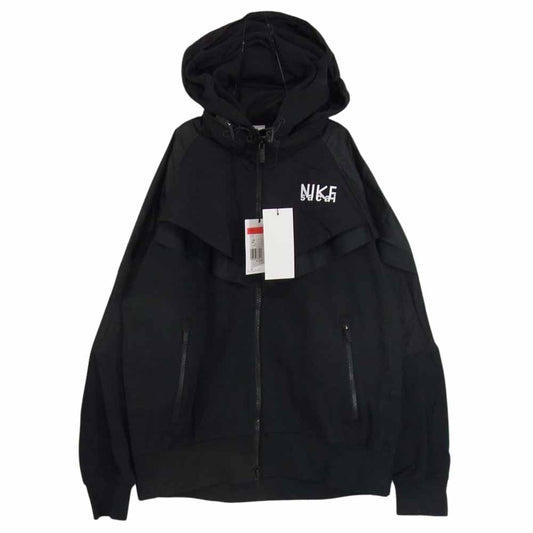 Sacai サカイ NIKE ナイキ 22AW DQ9030-010 AS M NRG Full Zip Hoodie ウィンドランナー フルジップ フーディ パーカー ブラック系 L【極上美品】【中古】