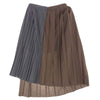 Sacai サカイ 22AW 22-06178 Siuting Skirt スーチング 切替 プリーツ スカート グレー系 ブラウン系 2【中古】