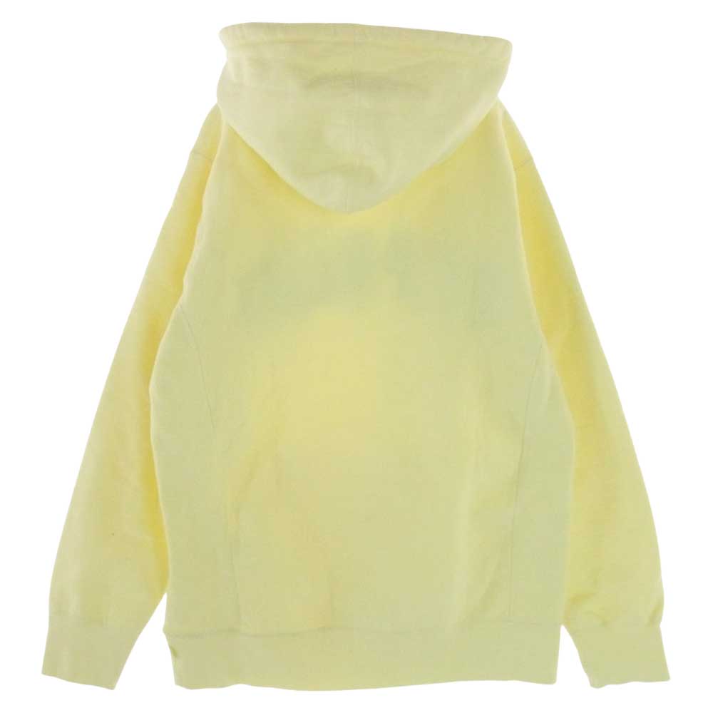 Supreme シュプリーム 17SS Chenille Arc Logo Hooded Sweatshirt シェニール パイル アーチロゴ スウェット フーディ パーカー イエロー系 M【中古】