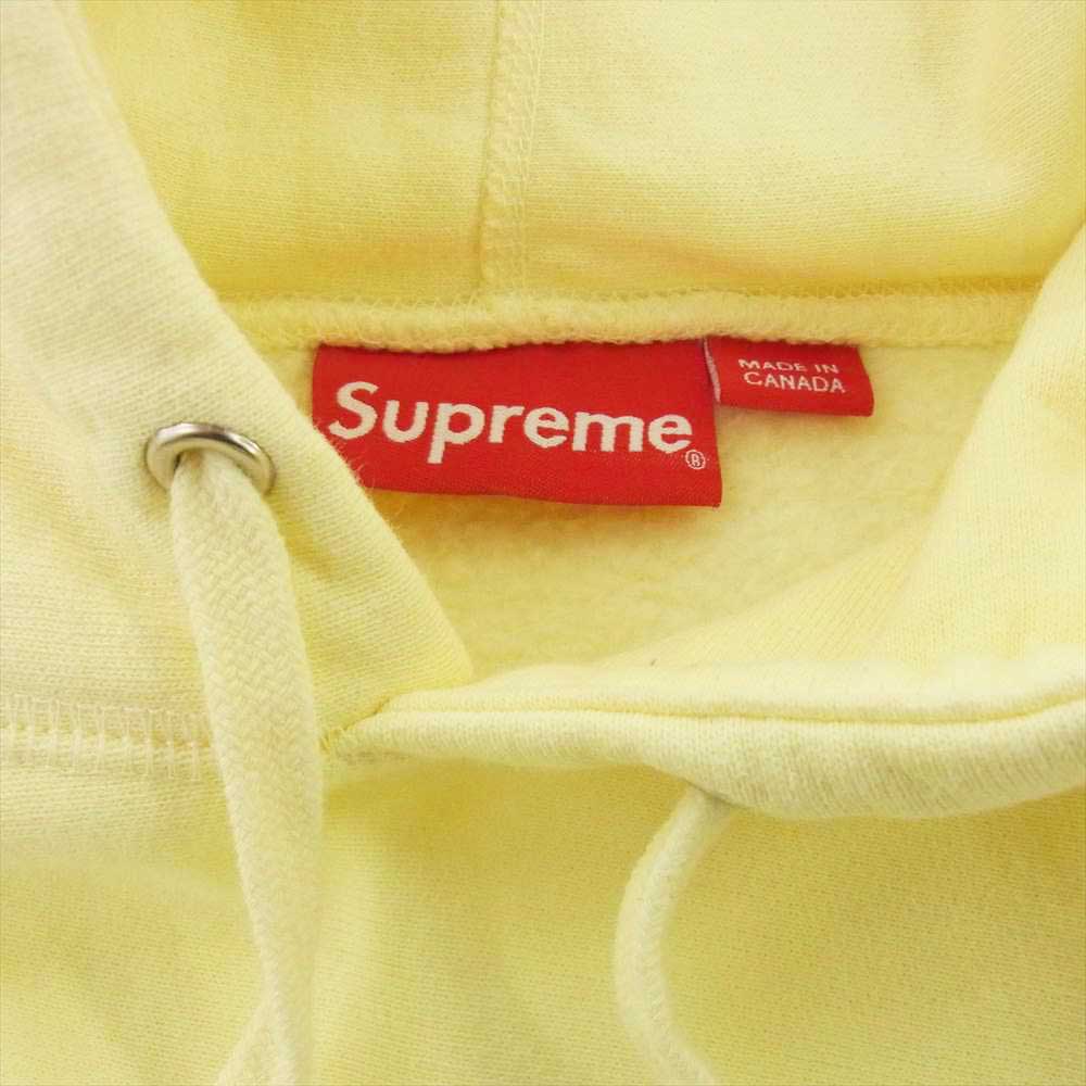 Supreme シュプリーム 17SS Chenille Arc Logo Hooded Sweatshirt シェニール パイル アーチロゴ スウェット フーディ パーカー イエロー系 M【中古】