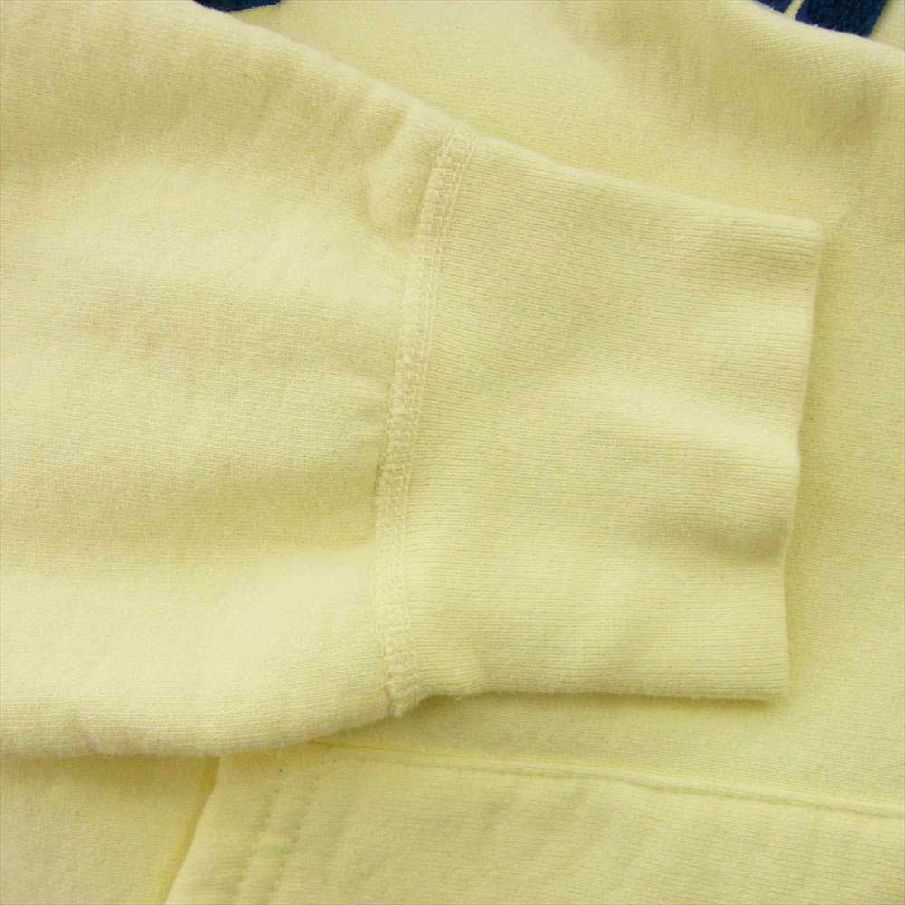 Supreme シュプリーム 17SS Chenille Arc Logo Hooded Sweatshirt シェニール パイル アーチロゴ スウェット フーディ パーカー イエロー系 M【中古】