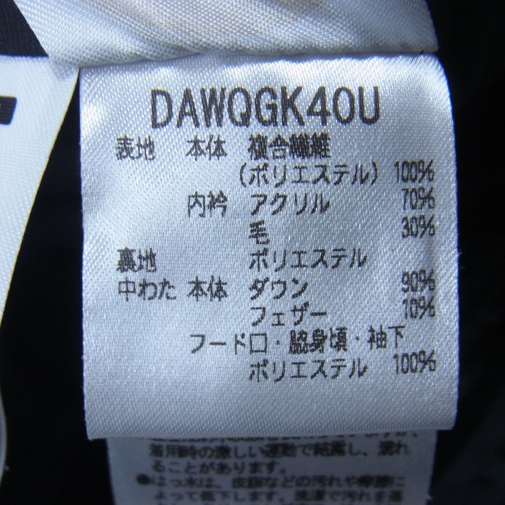 DESCENTE デサント DAWQGK40U ALLTERRAIN オルテライン 水沢ダウン MIZUSAWA マウンテニア ダウンジャケット レディース ブラック系 L【中古】