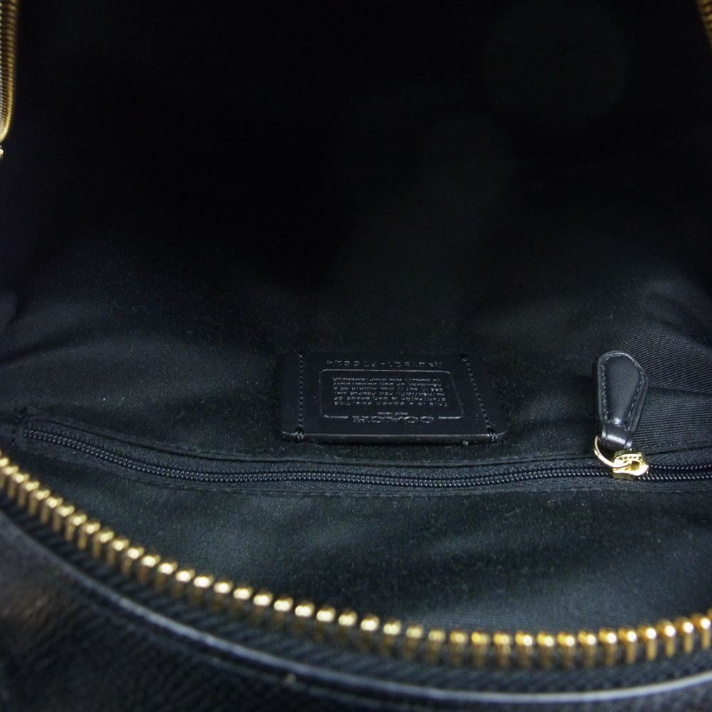 COACH コーチ F76624 リュック ブラック系【中古】