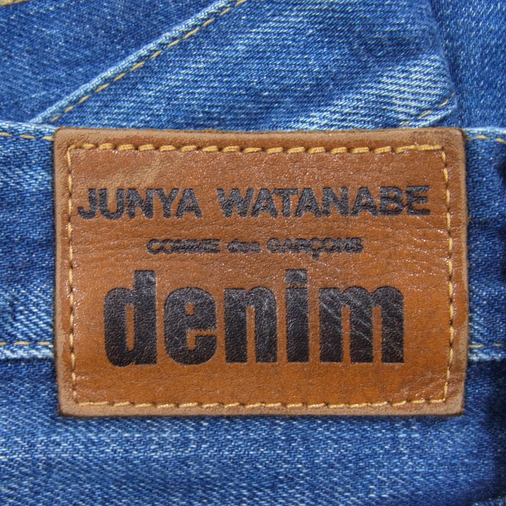 JUNYA WATANABE COMME des GARCONS ジュンヤワタナベコムデギャルソン AD2008 JZ-P207 インディゴ ボタンフライ 5ポケット ストレート デニム パンツ インディゴブルー系 XS【中古】