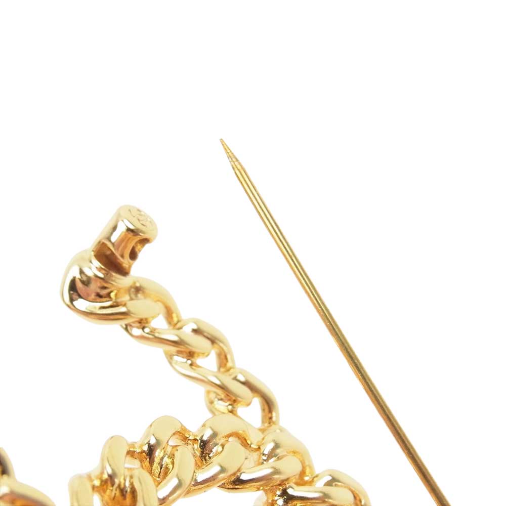 CHANEL シャネル B20K ココマーク パール ティアドロップ ブローチ  ゴールド系【中古】