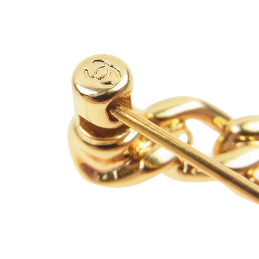 CHANEL シャネル B20K ココマーク パール ティアドロップ ブローチ  ゴールド系【中古】