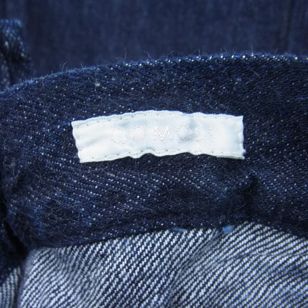 COMOLI コモリ 22AW W03-03002 デニム オーバー パンツ ジーンズ ネイビー系 2【美品】【中古】