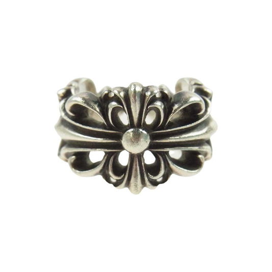 CHROME HEARTS クロムハーツ（原本無） DBL FLRL CRS ダブル フローラルクロス リング シルバー系【中古】