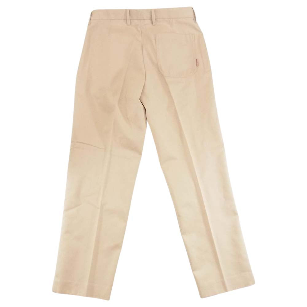 ACNE STUDIOS アクネストゥディオズ FN-MN-TROU000515 ピンクフラッグラベル ジップフライ レギュラーフィット トラウザーズ ベージュ系 48【新古品】【未使用】【中古】