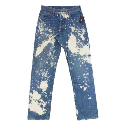 MINEDENIM マインデニム 2204-1002-86-302 L.Straight 5pocket ブリーチ ウォッシュド 5ポケット デニムパンツ インディゴブルー系 30【新古品】【未使用】【中古】