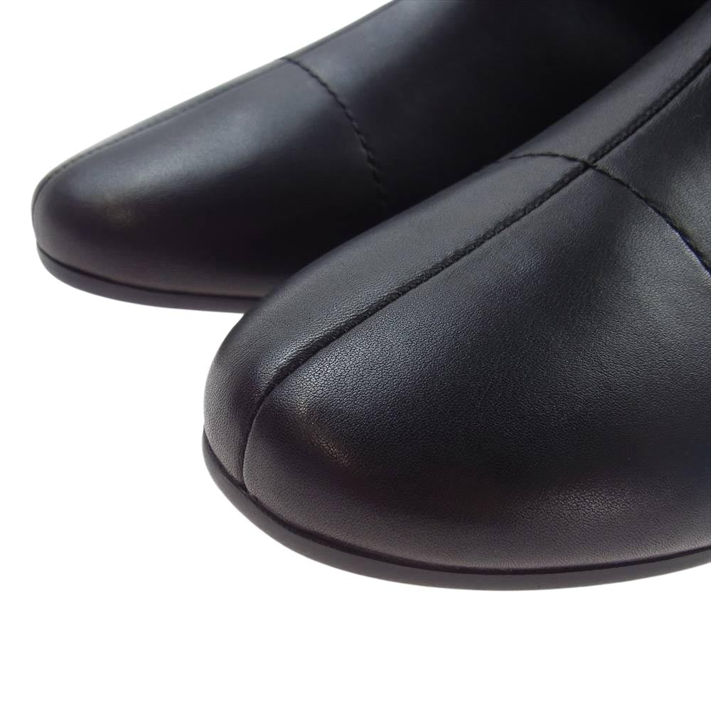RAF SIMONS ラフシモンズ HR790006L RUNNER 2001 HIGH サイドゴア バックジップ ロゴ レザー アンクルブーツ ブラック系 EU43【新古品】【未使用】【中古】