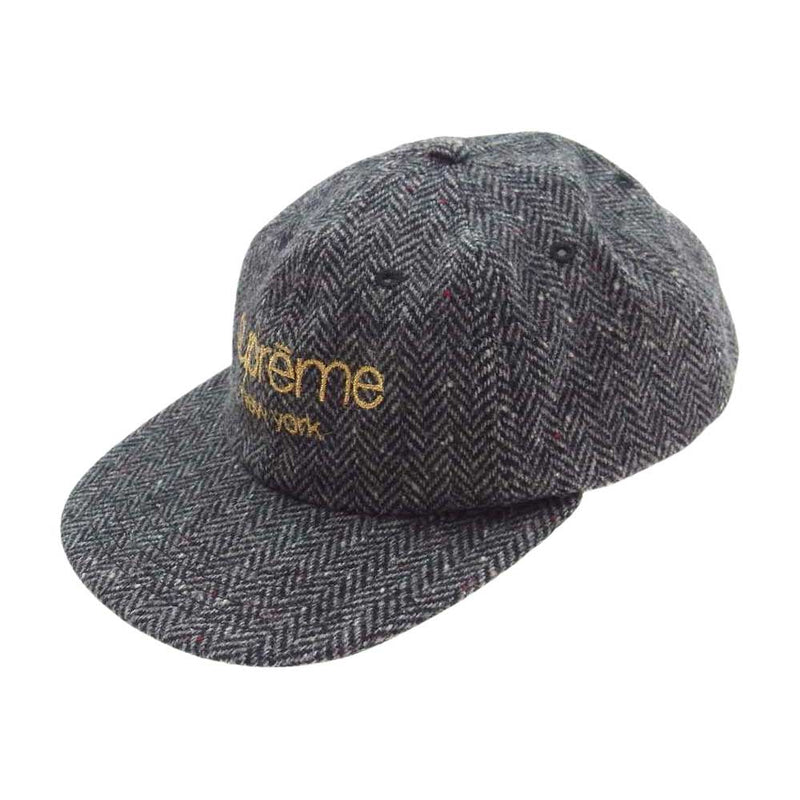 Supreme シュプリーム 16AW Wool Herringbone Classic Logo 6 Panel Cap ツイード クラシックロゴ キャップ マルチカラー系【中古】