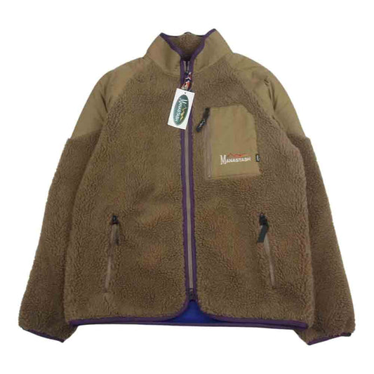 MANASTASH マナスタッシュ 7112104 GORILLA JACKET ゴリラ フリースジャケット ブラウン系 L【極上美品】【中古】