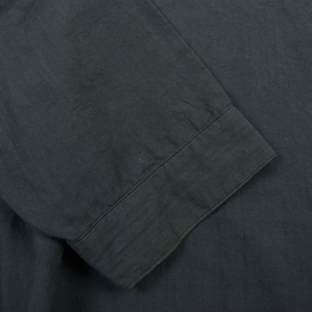 アーツアンドサイエンス バンドカラー プルオーバー 長袖 シャツ カーキ系 2【中古】