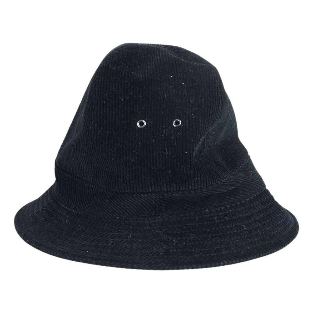 COMME des GARCONS HOMME コムデギャルソンオム HB-K601 裏地チェック コーデュロイ ハット ブラック系【中古】