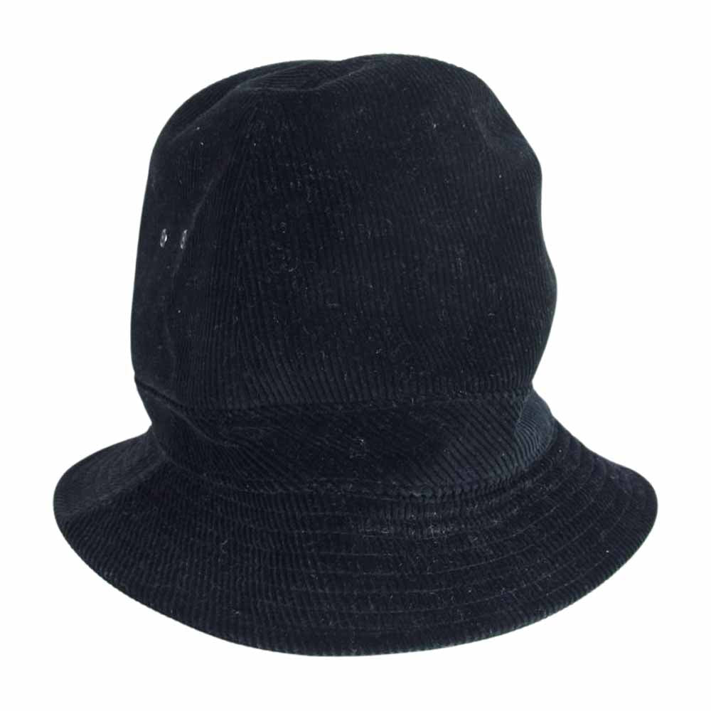 COMME des GARCONS HOMME コムデギャルソンオム HB-K601 裏地チェック コーデュロイ ハット ブラック系【中古】
