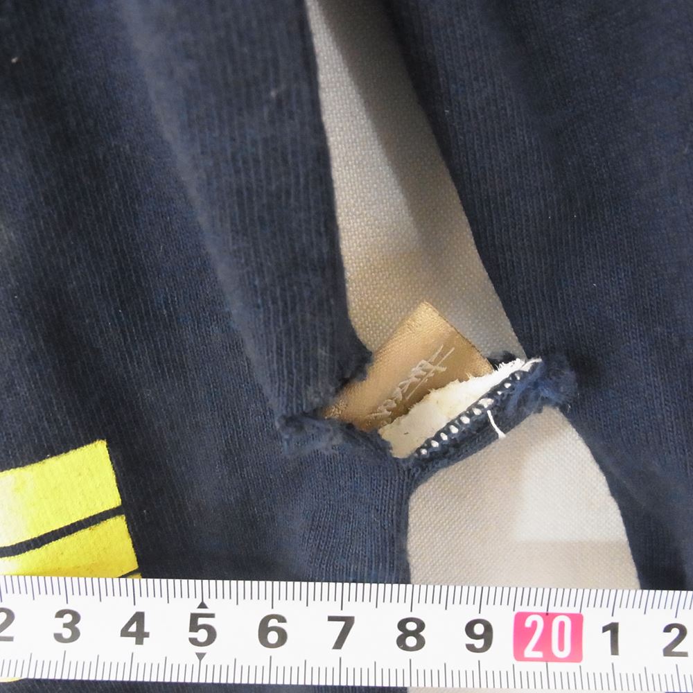 STUSSY ステューシー 1980 N゜4 L/S Tシャツ カットソー ネイビー系 L【中古】