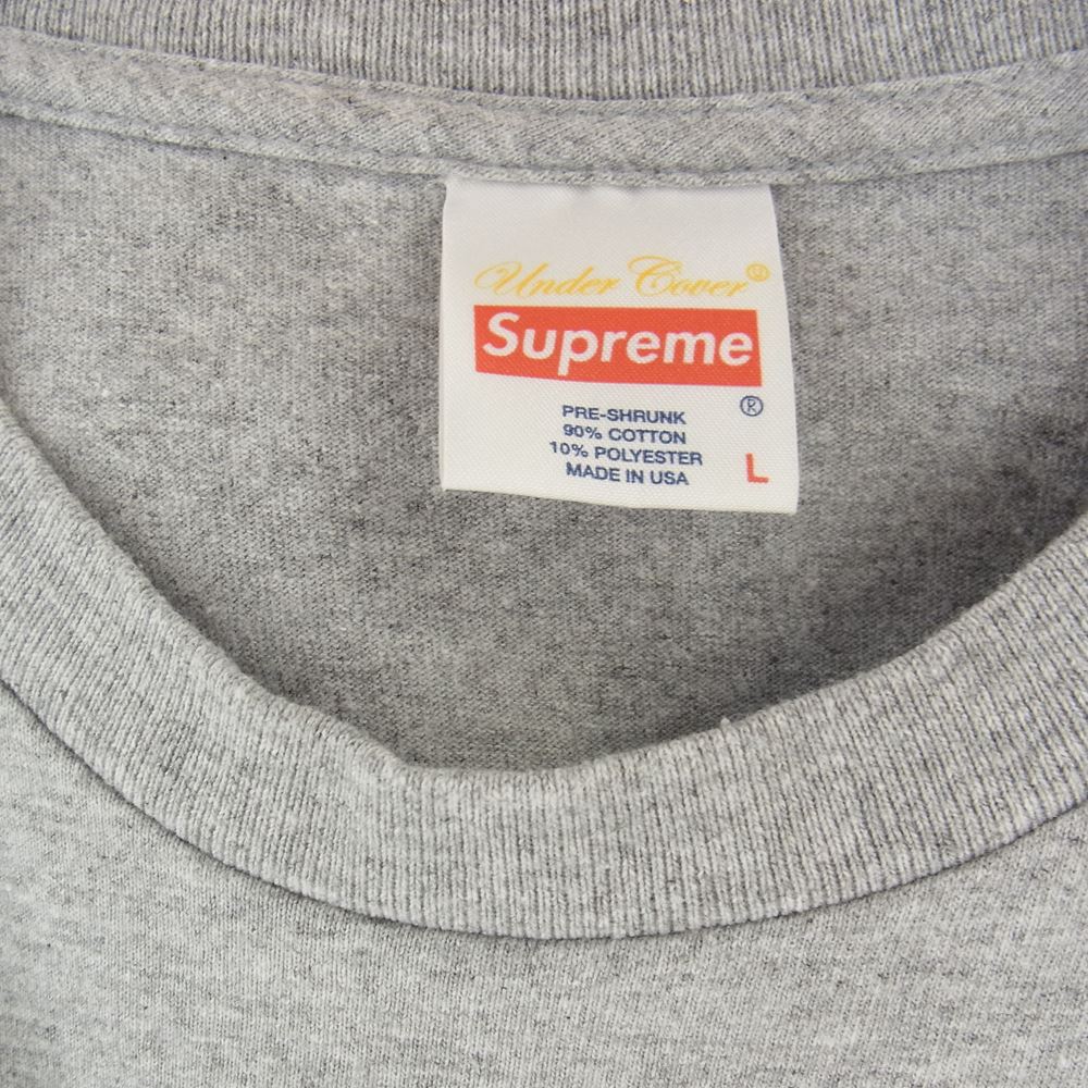 Supreme シュプリーム 15SS UNDERCOVER Witch Tee 魔女 BOX LOGO アンダーカバー ボックスロゴ Tシャツ  グレー系 L【中古】
