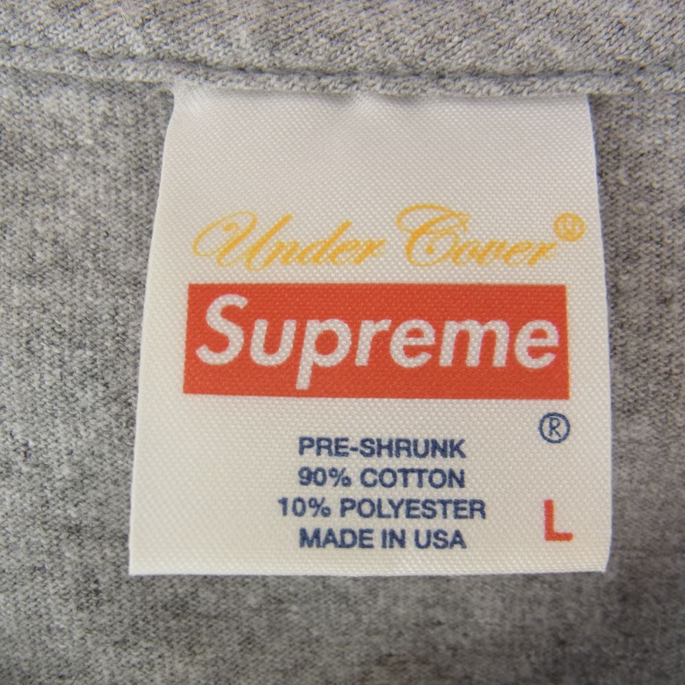 Supreme シュプリーム 15SS UNDERCOVER Witch Tee 魔女 BOX LOGO アンダーカバー ボックスロゴ Tシャツ  グレー系 L【中古】