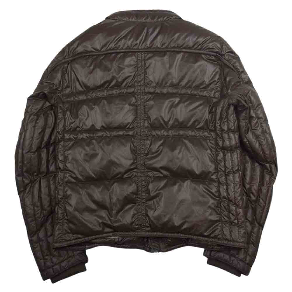 MONCLER モンクレール スプレンダーズ＆カンパニータグ CLEVELAND ライダース バイカー ダウンジャケット ブラウン系 1【中古】