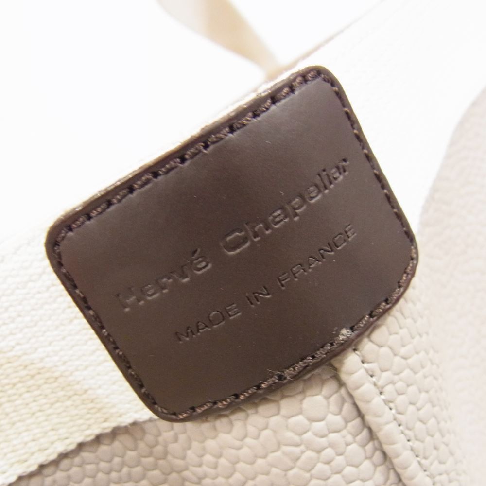 Herve Chapelier エルベ・シャプリエ 725gp マスティック イヴォワール 舟形 トートバッグ グレー系【新古品】【未使用】【中古】