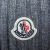 MONCLER モンクレール G20939Z70301 BERRETTO ロゴ ボンボン ニット帽  グレー系【美品】【中古】