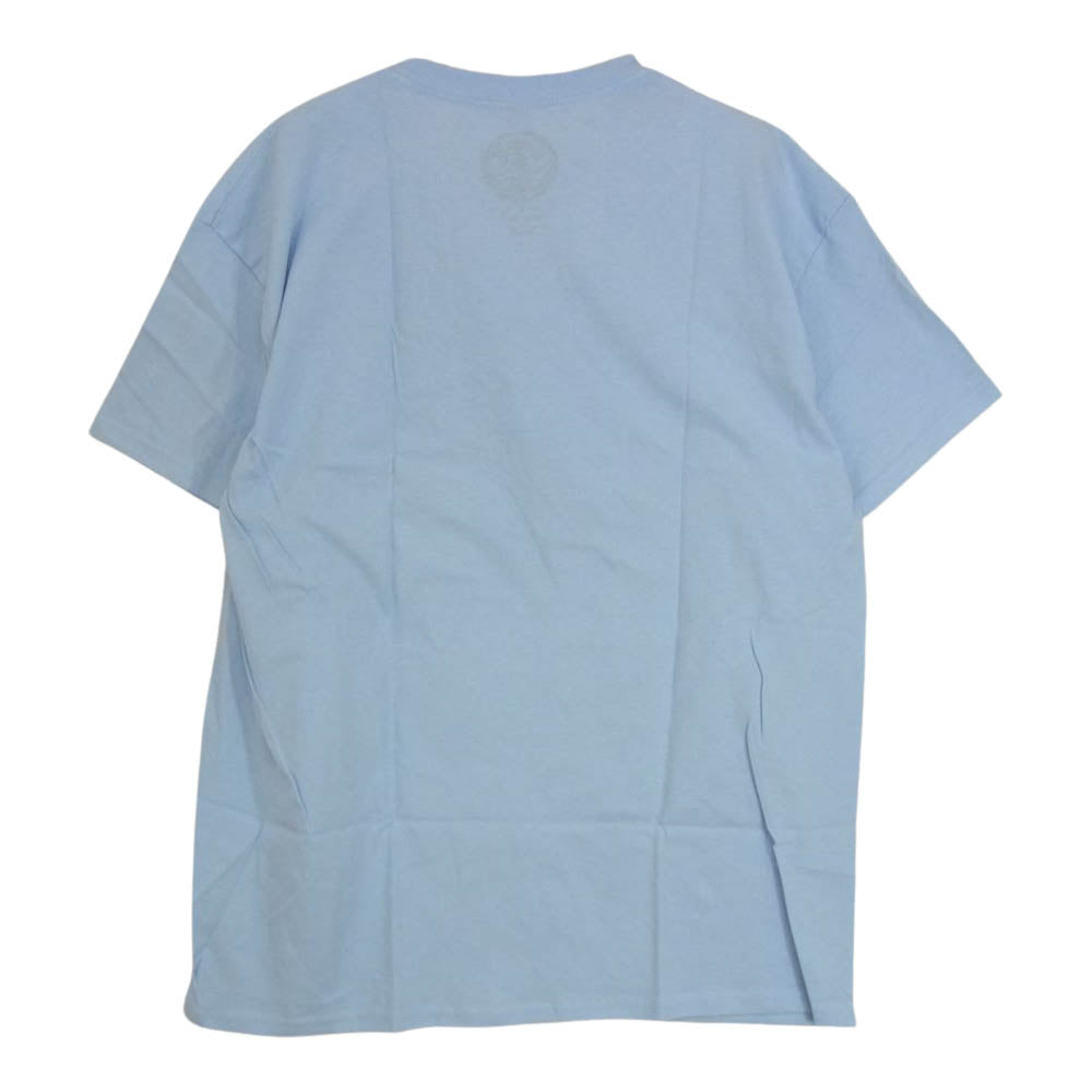 パラダイス PARADISE PUP プリント Tシャツ ライトブルー系 L【新古品】【未使用】【中古】