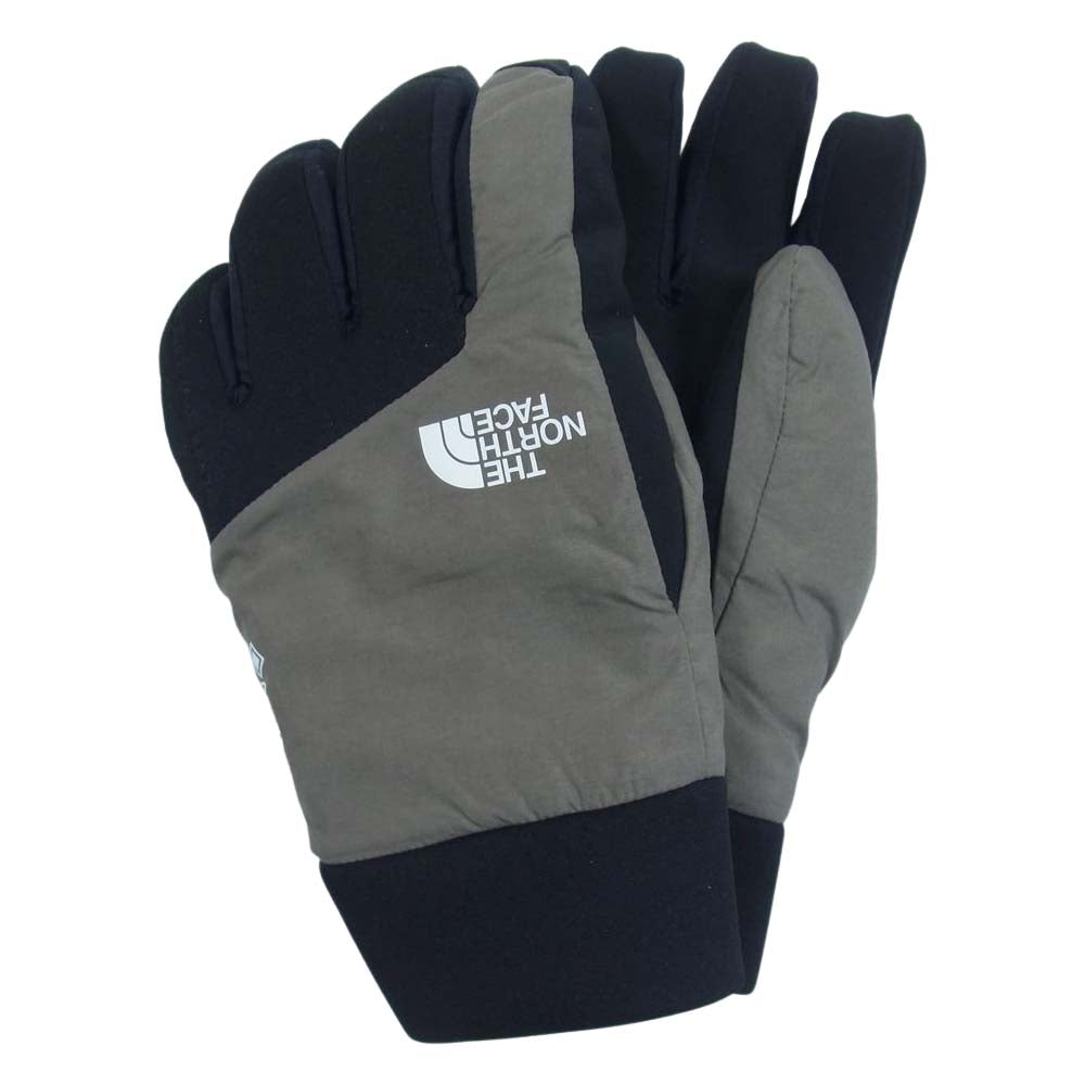 THE NORTH FACE ノースフェイス NN62219 GTX Mercury Glove マーキュリー グローブ 手袋 ベージュ系 モスグリーン系 L【中古】