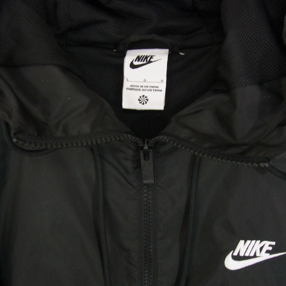 NIKE ナイキ DA0002-010 NSW HE WR ウーブンフーディ ナイロン ジャケット  ブラック系 L【美品】【中古】