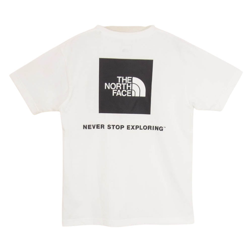 THE NORTH FACE ノースフェイス NT32114 Back Square Logo Tee バック スクエアー ロゴ ティー ショートスリーブ ホワイト系 M【美品】【中古】