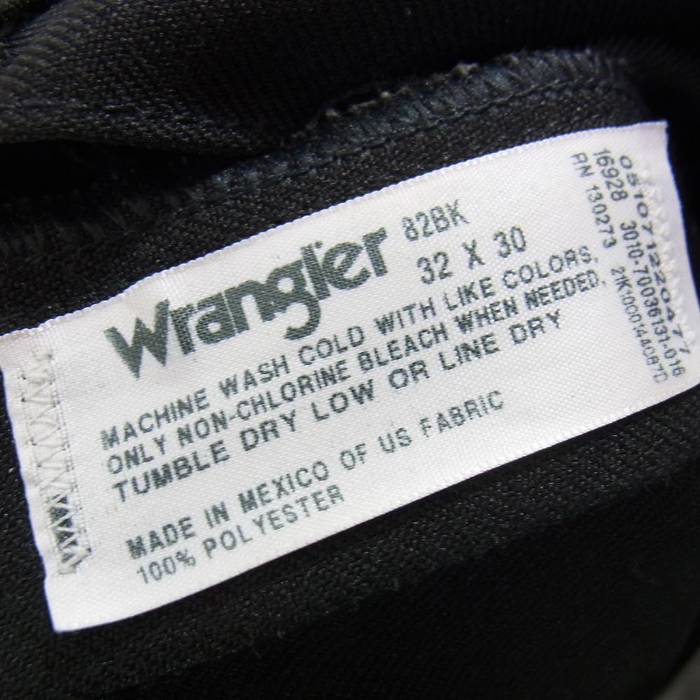 Wrangler ラングラー 82BK WRANCHE ブーツカット ランチャー パンツ ブラック ブラック系 32【中古】