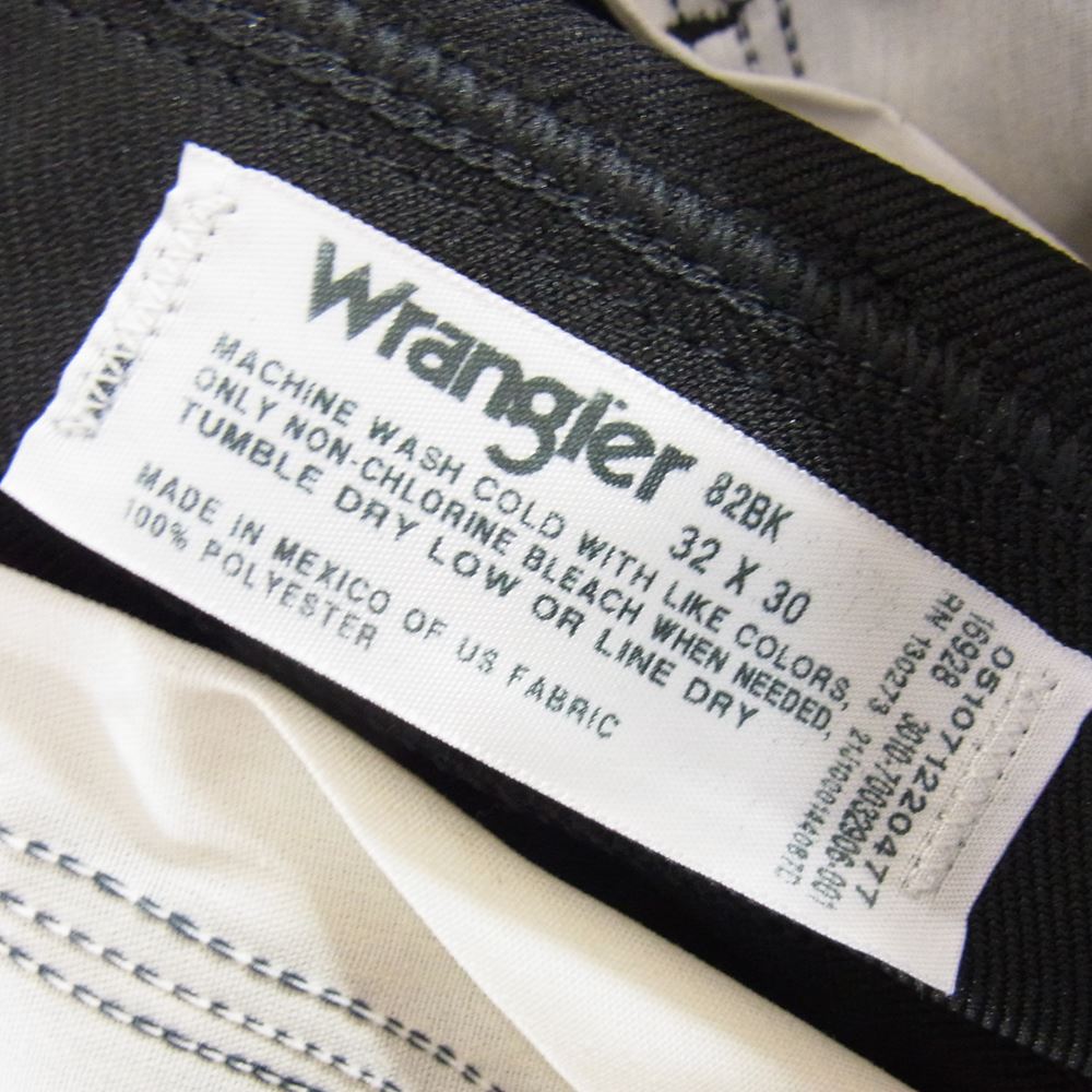 Wrangler ラングラー 82BK WRANCHE ブーツカット ランチャー パンツ ブラック ブラック系 32【新古品】【未使用】【中古】