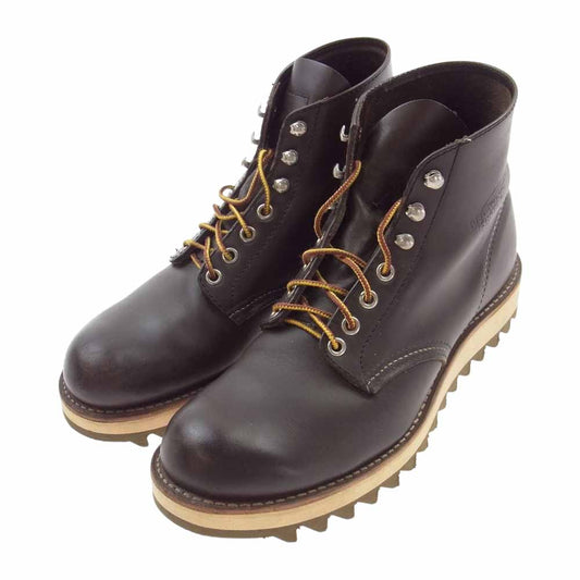 RED WING レッドウィング 8132 ガラス レザー 羽根タグ ROUND TOE BOOT アイリッシュ セッター クラシック ラウンド トゥ ブーツ ブラウン系 US 8 1/2【中古】